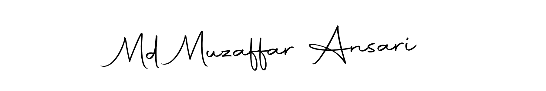 Make a beautiful signature design for name Md Muzaffar Ansari. Use this online signature maker to create a handwritten signature for free. Md Muzaffar Ansari signature style 10 images and pictures png