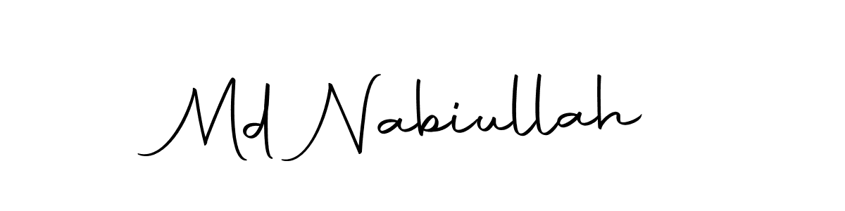 This is the best signature style for the Md Nabiullah name. Also you like these signature font (Autography-DOLnW). Mix name signature. Md Nabiullah signature style 10 images and pictures png