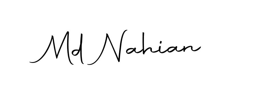 Use a signature maker to create a handwritten signature online. With this signature software, you can design (Autography-DOLnW) your own signature for name Md Nahian. Md Nahian signature style 10 images and pictures png