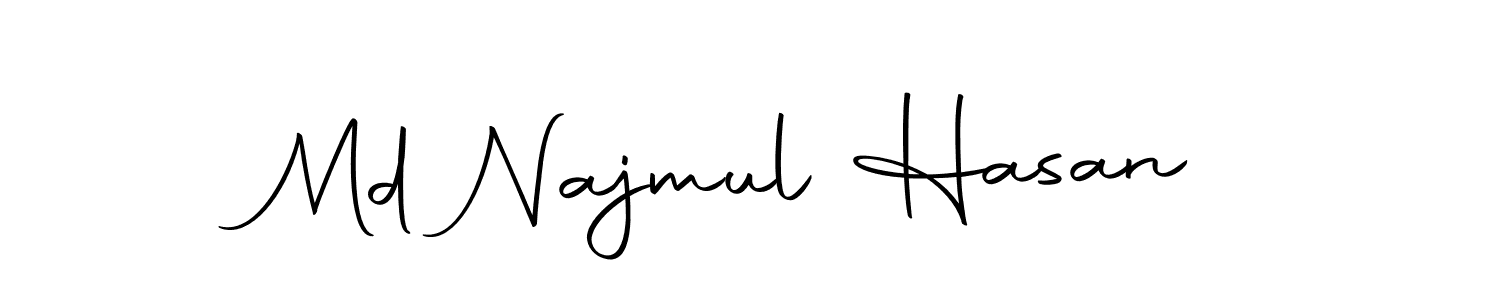 The best way (Autography-DOLnW) to make a short signature is to pick only two or three words in your name. The name Md Najmul Hasan include a total of six letters. For converting this name. Md Najmul Hasan signature style 10 images and pictures png