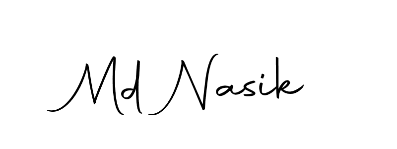 You can use this online signature creator to create a handwritten signature for the name Md Nasik. This is the best online autograph maker. Md Nasik signature style 10 images and pictures png