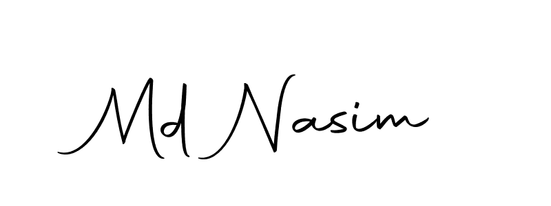 Use a signature maker to create a handwritten signature online. With this signature software, you can design (Autography-DOLnW) your own signature for name Md Nasim. Md Nasim signature style 10 images and pictures png