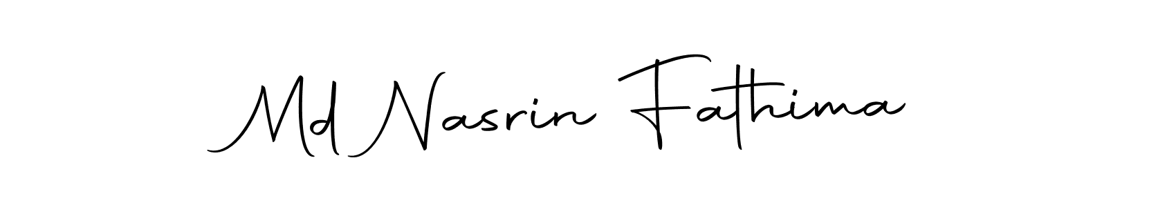Make a short Md Nasrin Fathima signature style. Manage your documents anywhere anytime using Autography-DOLnW. Create and add eSignatures, submit forms, share and send files easily. Md Nasrin Fathima signature style 10 images and pictures png