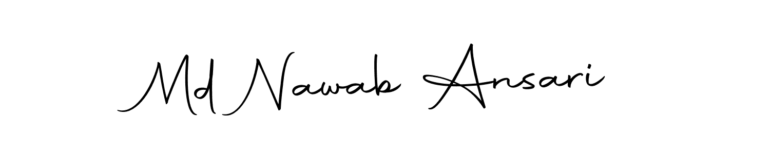 You can use this online signature creator to create a handwritten signature for the name Md Nawab Ansari. This is the best online autograph maker. Md Nawab Ansari signature style 10 images and pictures png