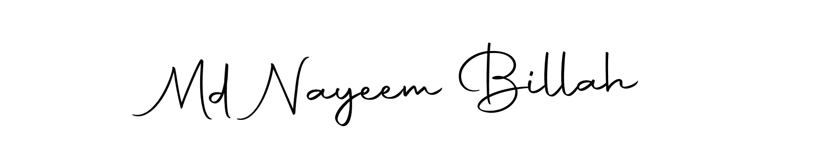 Make a beautiful signature design for name Md Nayeem Billah. Use this online signature maker to create a handwritten signature for free. Md Nayeem Billah signature style 10 images and pictures png