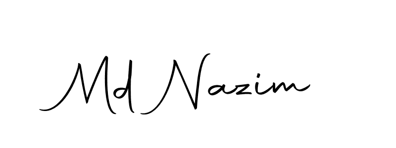 if you are searching for the best signature style for your name Md Nazim. so please give up your signature search. here we have designed multiple signature styles  using Autography-DOLnW. Md Nazim signature style 10 images and pictures png