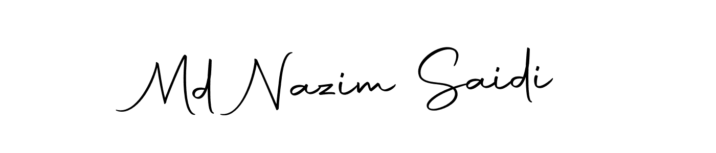 Make a beautiful signature design for name Md Nazim Saidi. Use this online signature maker to create a handwritten signature for free. Md Nazim Saidi signature style 10 images and pictures png