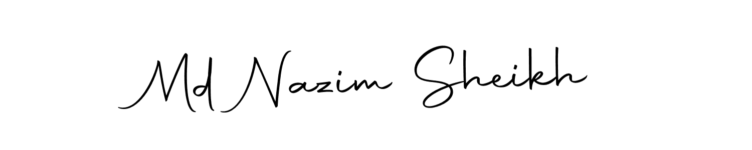 You can use this online signature creator to create a handwritten signature for the name Md Nazim Sheikh. This is the best online autograph maker. Md Nazim Sheikh signature style 10 images and pictures png