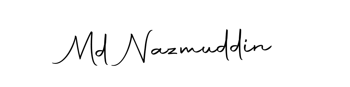 Design your own signature with our free online signature maker. With this signature software, you can create a handwritten (Autography-DOLnW) signature for name Md Nazmuddin. Md Nazmuddin signature style 10 images and pictures png