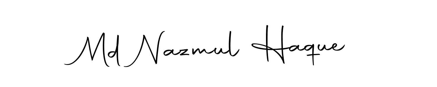 Use a signature maker to create a handwritten signature online. With this signature software, you can design (Autography-DOLnW) your own signature for name Md Nazmul Haque. Md Nazmul Haque signature style 10 images and pictures png