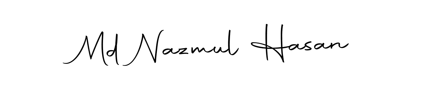 The best way (Autography-DOLnW) to make a short signature is to pick only two or three words in your name. The name Md Nazmul Hasan include a total of six letters. For converting this name. Md Nazmul Hasan signature style 10 images and pictures png