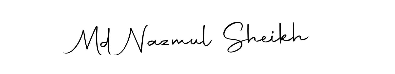 Make a beautiful signature design for name Md Nazmul Sheikh. With this signature (Autography-DOLnW) style, you can create a handwritten signature for free. Md Nazmul Sheikh signature style 10 images and pictures png