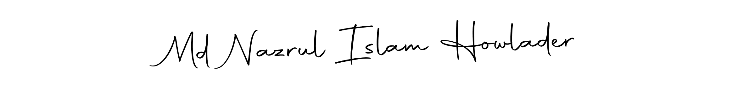 Autography-DOLnW is a professional signature style that is perfect for those who want to add a touch of class to their signature. It is also a great choice for those who want to make their signature more unique. Get Md Nazrul Islam Howlader name to fancy signature for free. Md Nazrul Islam Howlader signature style 10 images and pictures png