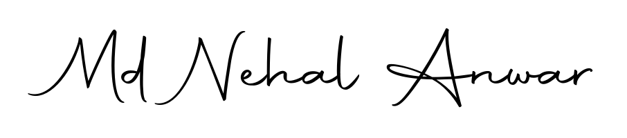 The Autography-DOLnW font transforms the name Md Nehal Anwar into an executive sign with sharp precision and distinguished character. Md Nehal Anwar signature style 10 images and pictures png
