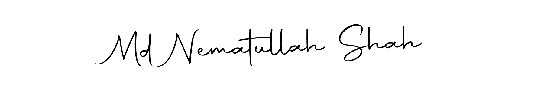 Design your own signature with our free online signature maker. With this signature software, you can create a handwritten (Autography-DOLnW) signature for name Md Nematullah Shah. Md Nematullah Shah signature style 10 images and pictures png