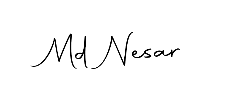 Also we have Md Nesar name is the best signature style. Create professional handwritten signature collection using Autography-DOLnW autograph style. Md Nesar signature style 10 images and pictures png