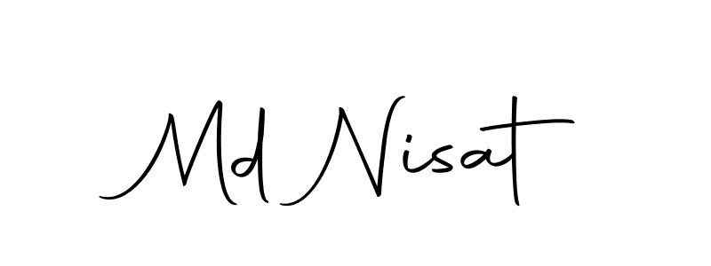 Also we have Md Nisat name is the best signature style. Create professional handwritten signature collection using Autography-DOLnW autograph style. Md Nisat signature style 10 images and pictures png