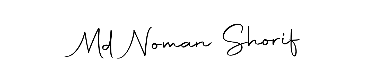 Create a beautiful signature design for name Md Noman Shorif. With this signature (Autography-DOLnW) fonts, you can make a handwritten signature for free. Md Noman Shorif signature style 10 images and pictures png