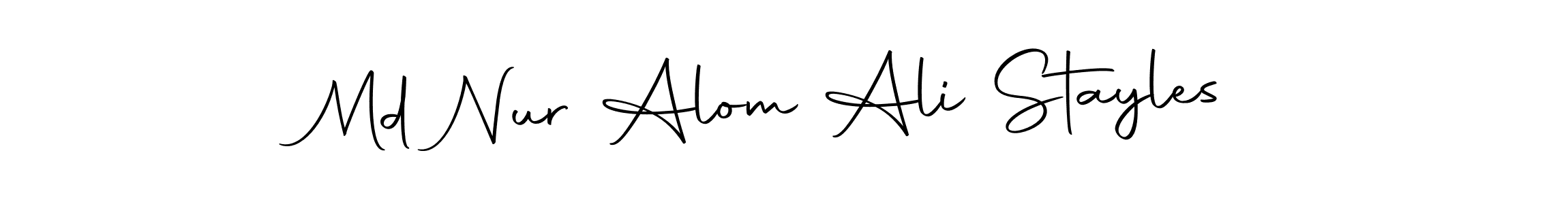Make a beautiful signature design for name Md Nur Alom Ali Stayles. With this signature (Autography-DOLnW) style, you can create a handwritten signature for free. Md Nur Alom Ali Stayles signature style 10 images and pictures png