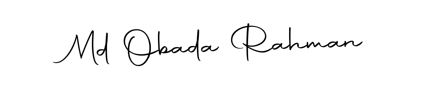 How to make Md Obada Rahman name signature. Use Autography-DOLnW style for creating short signs online. This is the latest handwritten sign. Md Obada Rahman signature style 10 images and pictures png