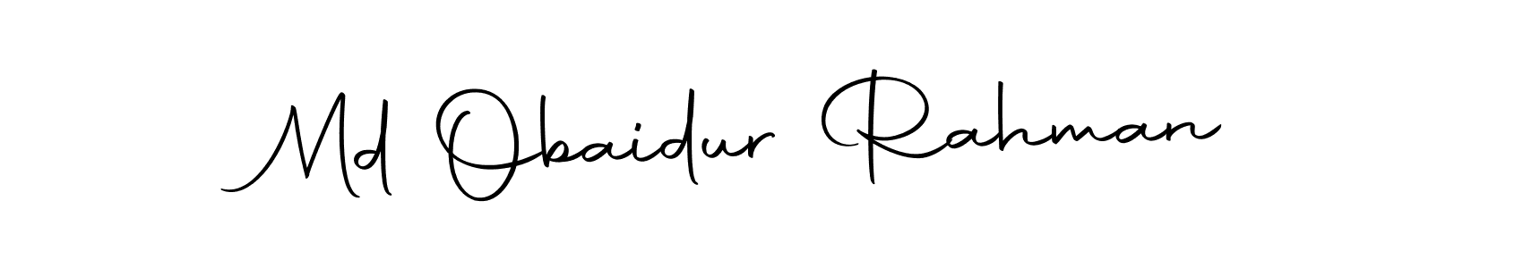 How to make Md Obaidur Rahman name signature. Use Autography-DOLnW style for creating short signs online. This is the latest handwritten sign. Md Obaidur Rahman signature style 10 images and pictures png