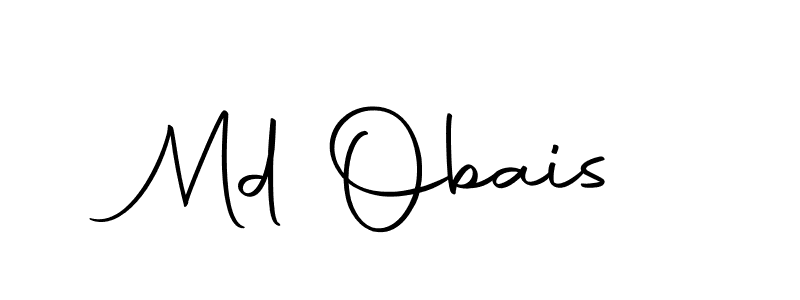 Create a beautiful signature design for name Md Obais. With this signature (Autography-DOLnW) fonts, you can make a handwritten signature for free. Md Obais signature style 10 images and pictures png