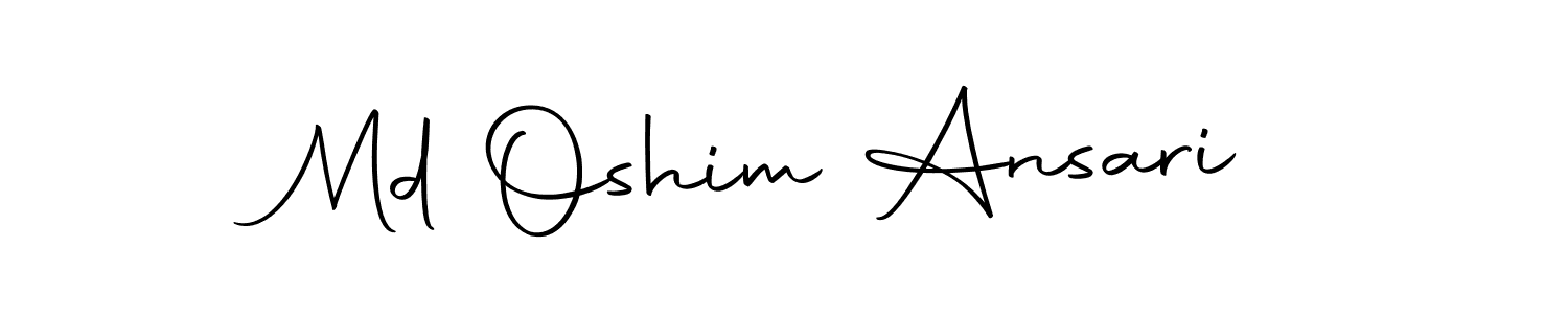 Make a beautiful signature design for name Md Oshim Ansari. With this signature (Autography-DOLnW) style, you can create a handwritten signature for free. Md Oshim Ansari signature style 10 images and pictures png