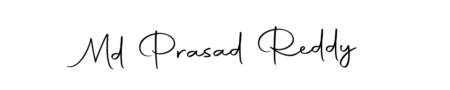Design your own signature with our free online signature maker. With this signature software, you can create a handwritten (Autography-DOLnW) signature for name Md Prasad Reddy. Md Prasad Reddy signature style 10 images and pictures png