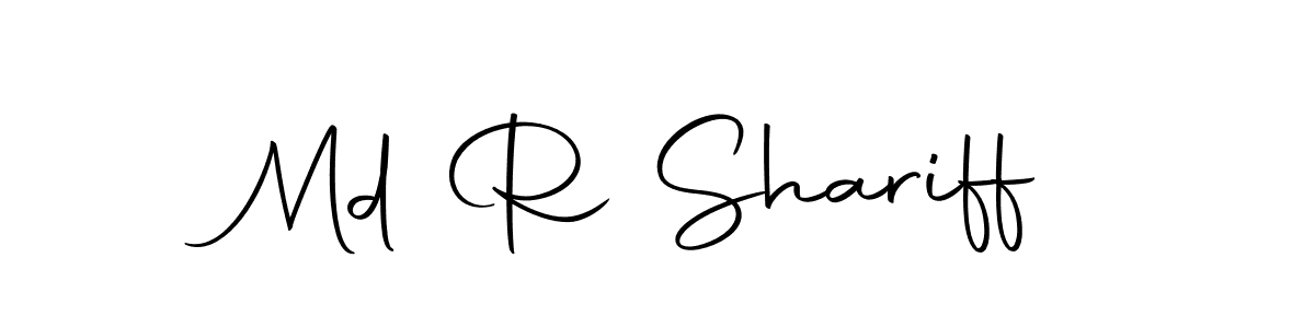 Create a beautiful signature design for name Md R Shariff. With this signature (Autography-DOLnW) fonts, you can make a handwritten signature for free. Md R Shariff signature style 10 images and pictures png