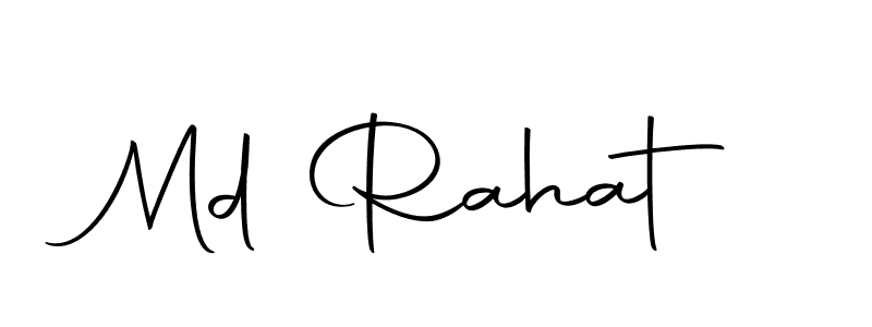 Create a beautiful signature design for name Md Rahat. With this signature (Autography-DOLnW) fonts, you can make a handwritten signature for free. Md Rahat signature style 10 images and pictures png