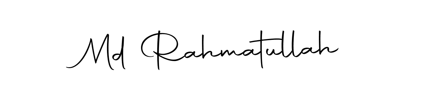 Create a beautiful signature design for name Md Rahmatullah. With this signature (Autography-DOLnW) fonts, you can make a handwritten signature for free. Md Rahmatullah signature style 10 images and pictures png