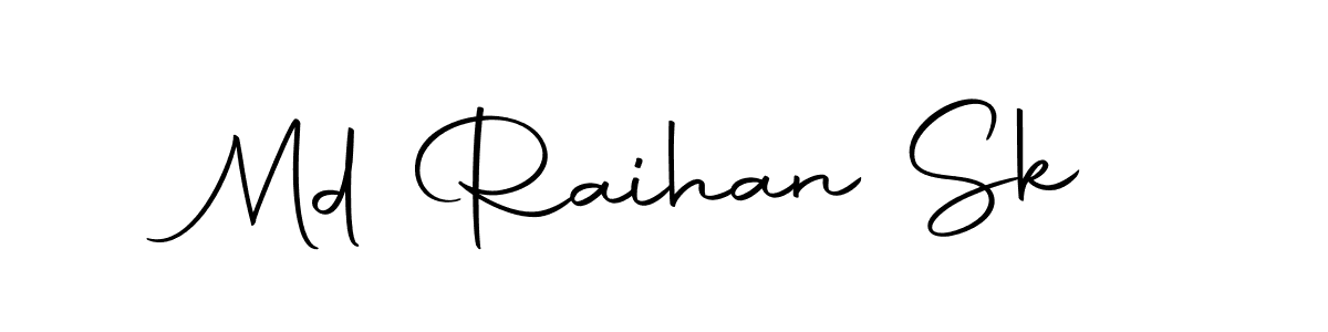 Create a beautiful signature design for name Md Raihan Sk. With this signature (Autography-DOLnW) fonts, you can make a handwritten signature for free. Md Raihan Sk signature style 10 images and pictures png