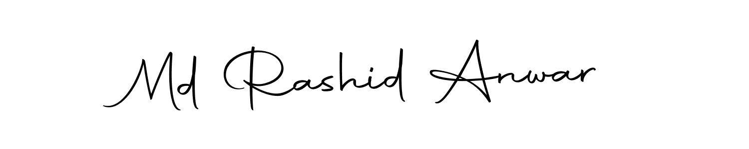 How to make Md Rashid Anwar name signature. Use Autography-DOLnW style for creating short signs online. This is the latest handwritten sign. Md Rashid Anwar signature style 10 images and pictures png