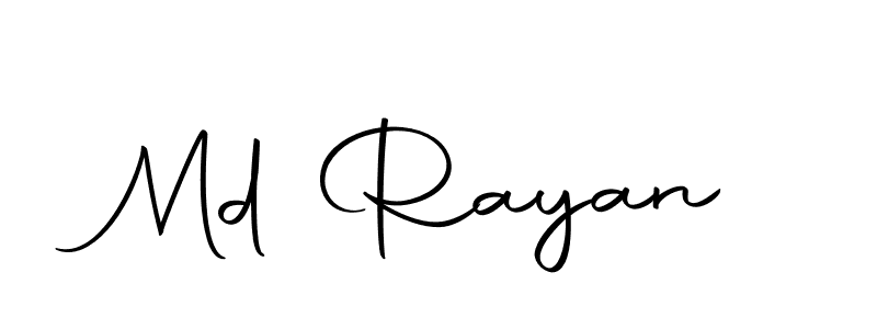 Create a beautiful signature design for name Md Rayan. With this signature (Autography-DOLnW) fonts, you can make a handwritten signature for free. Md Rayan signature style 10 images and pictures png