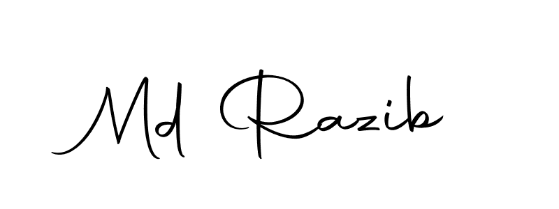 Design your own signature with our free online signature maker. With this signature software, you can create a handwritten (Autography-DOLnW) signature for name Md Razib. Md Razib signature style 10 images and pictures png