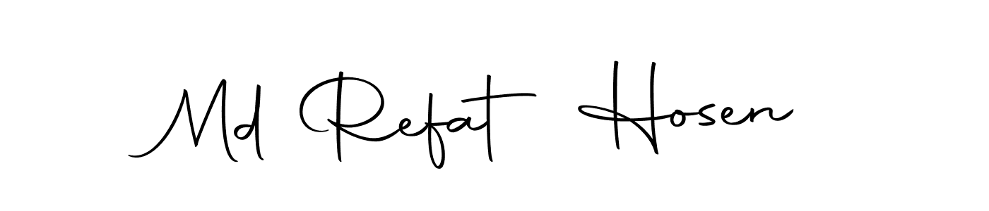 Create a beautiful signature design for name Md Refat Hosen. With this signature (Autography-DOLnW) fonts, you can make a handwritten signature for free. Md Refat Hosen signature style 10 images and pictures png