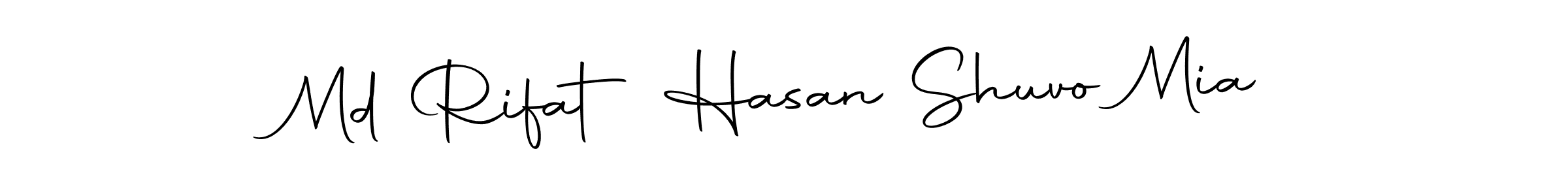 You can use this online signature creator to create a handwritten signature for the name Md Rifat Hasan Shuvo Mia. This is the best online autograph maker. Md Rifat Hasan Shuvo Mia signature style 10 images and pictures png