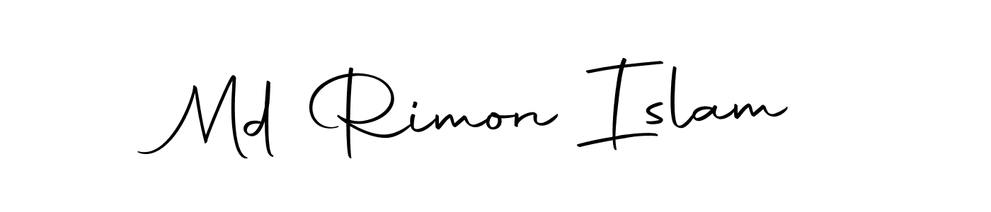 Design your own signature with our free online signature maker. With this signature software, you can create a handwritten (Autography-DOLnW) signature for name Md Rimon Islam. Md Rimon Islam signature style 10 images and pictures png