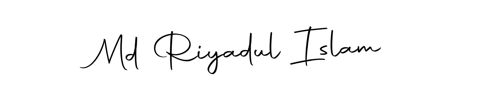 Design your own signature with our free online signature maker. With this signature software, you can create a handwritten (Autography-DOLnW) signature for name Md Riyadul Islam. Md Riyadul Islam signature style 10 images and pictures png