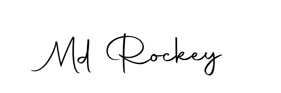Use a signature maker to create a handwritten signature online. With this signature software, you can design (Autography-DOLnW) your own signature for name Md Rockey. Md Rockey signature style 10 images and pictures png