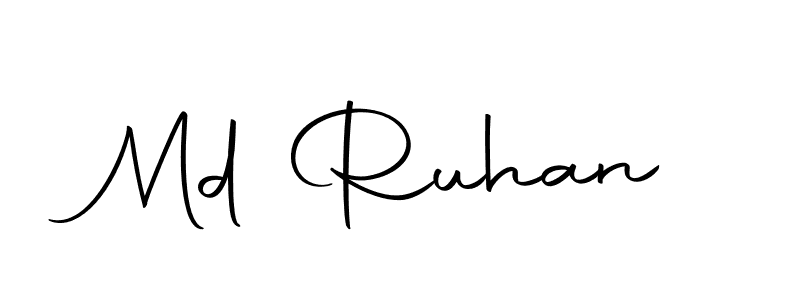 if you are searching for the best signature style for your name Md Ruhan. so please give up your signature search. here we have designed multiple signature styles  using Autography-DOLnW. Md Ruhan signature style 10 images and pictures png