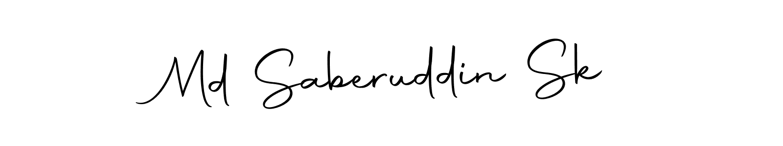 Create a beautiful signature design for name Md Saberuddin Sk. With this signature (Autography-DOLnW) fonts, you can make a handwritten signature for free. Md Saberuddin Sk signature style 10 images and pictures png