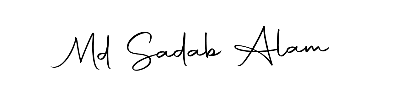 Use a signature maker to create a handwritten signature online. With this signature software, you can design (Autography-DOLnW) your own signature for name Md Sadab Alam. Md Sadab Alam signature style 10 images and pictures png