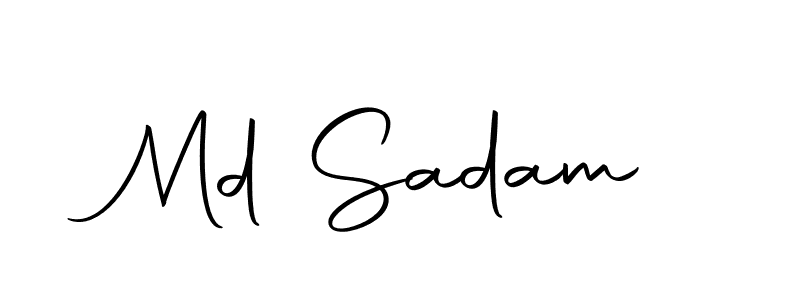 Use a signature maker to create a handwritten signature online. With this signature software, you can design (Autography-DOLnW) your own signature for name Md Sadam. Md Sadam signature style 10 images and pictures png