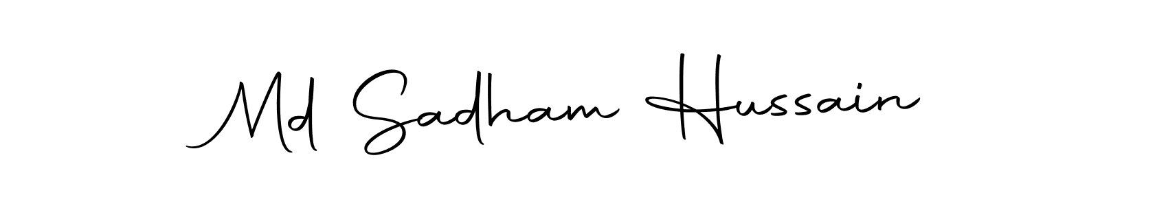 How to make Md Sadham Hussain signature? Autography-DOLnW is a professional autograph style. Create handwritten signature for Md Sadham Hussain name. Md Sadham Hussain signature style 10 images and pictures png