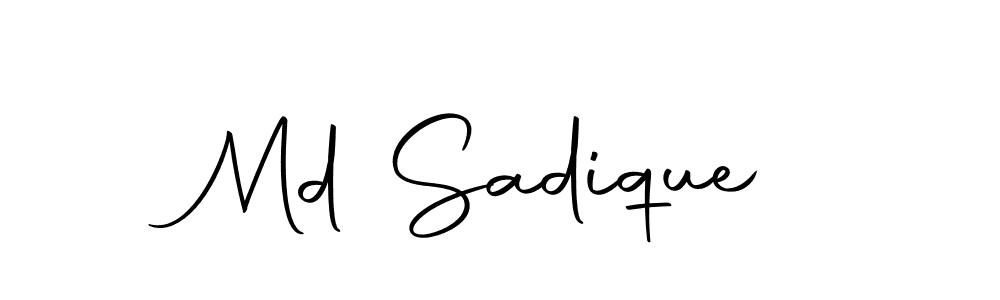 It looks lik you need a new signature style for name Md Sadique. Design unique handwritten (Autography-DOLnW) signature with our free signature maker in just a few clicks. Md Sadique signature style 10 images and pictures png