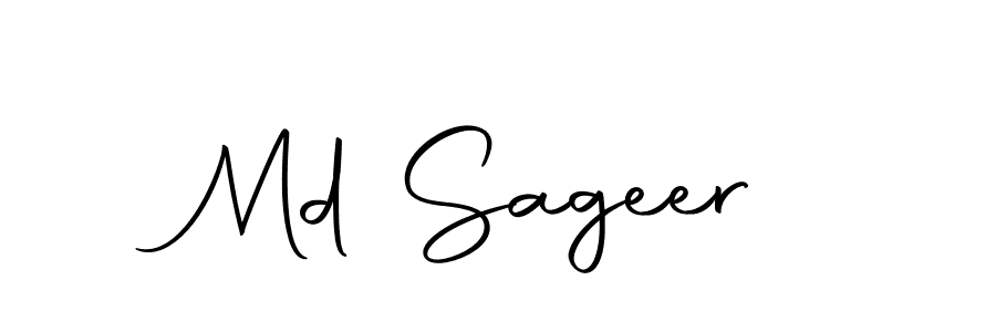 Also we have Md Sageer name is the best signature style. Create professional handwritten signature collection using Autography-DOLnW autograph style. Md Sageer signature style 10 images and pictures png