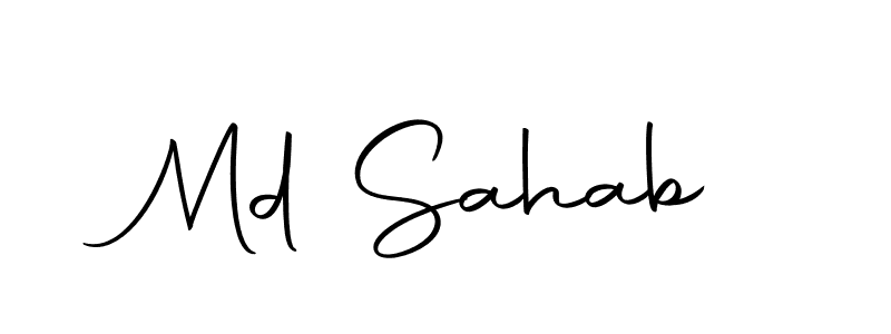 Create a beautiful signature design for name Md Sahab. With this signature (Autography-DOLnW) fonts, you can make a handwritten signature for free. Md Sahab signature style 10 images and pictures png