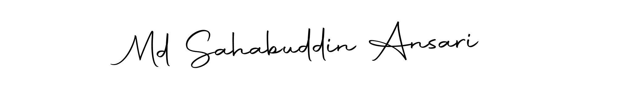 Make a beautiful signature design for name Md Sahabuddin Ansari. With this signature (Autography-DOLnW) style, you can create a handwritten signature for free. Md Sahabuddin Ansari signature style 10 images and pictures png