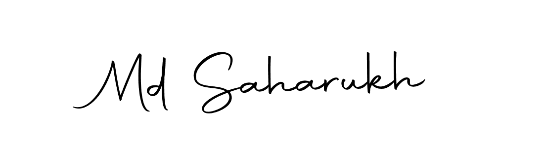 Create a beautiful signature design for name Md Saharukh. With this signature (Autography-DOLnW) fonts, you can make a handwritten signature for free. Md Saharukh signature style 10 images and pictures png